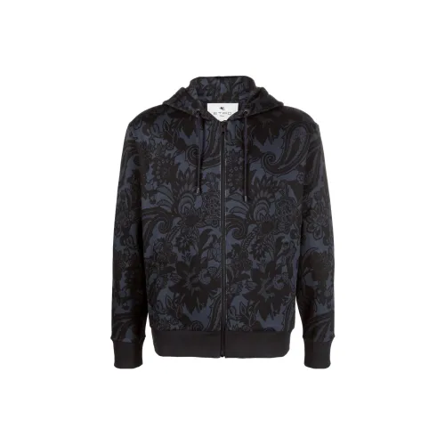 ETRO Морской Синий Мужские Свитшоты