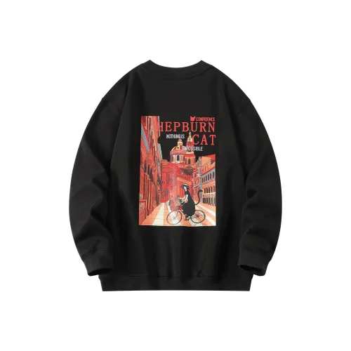 Hepburn Cat Унисекс Свитшоты