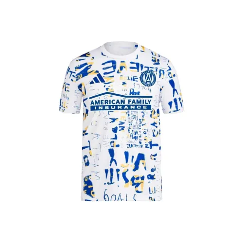 Adidas T-Shirt Мужская Многоцветная Белая