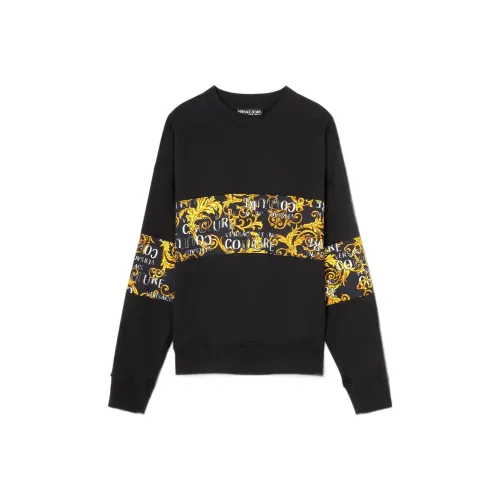 VERSACE JEANS COUTURE Черный Золотой Мужские Толстовки