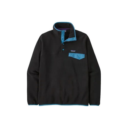 Patagonia Synch Snap Черные Мужские Свитшоты