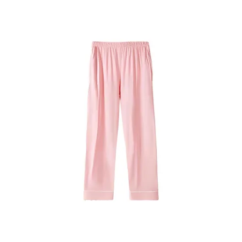 H YXIANG Пижамные штаны Женские Розовые