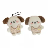 Кофейный, стиль Chanel, подвеска + брошь