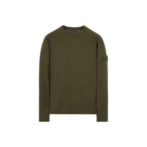 STONE ISLAND STONE ISLAND SS23 GHOST PIECES Collection SS23 Свитшот Мужской Армейский зеленый