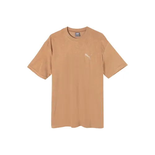 PUMA TOWELING CATRELAXED T Рубашка Мужская Пустынно-желтая