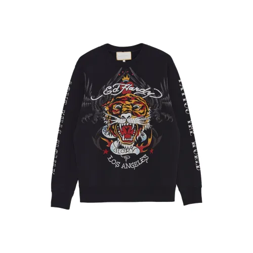 Ed Hardy Черный E1PAM274 Мужские Свитшоты