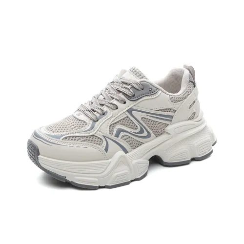 Love Elaine Юбка-карандаш Дышащая Легкая Увеличивающая Высоту Низкий Топ Кроссовки с Толстой Подошвой Женские