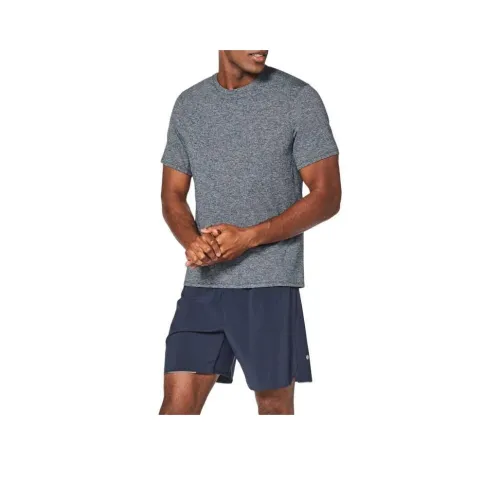 lululemon Drysense Сетка T Рубашка Мужская Синие Серые