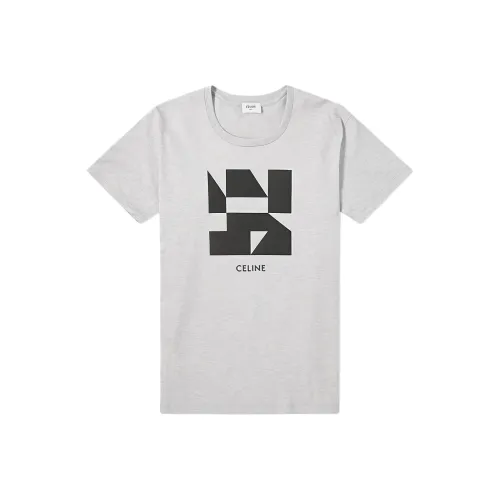 Celine Серые Мужские T-Рубашки