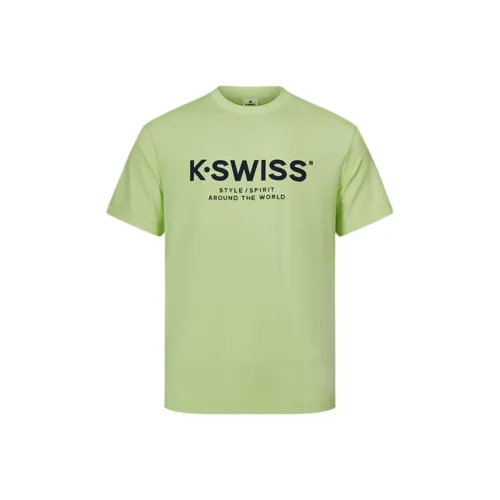 KSWISS T-Рубашка Мужская Остаточный Сладко-Зеленый