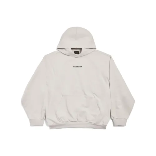 Balenciaga Свитшот Стандартный Унисекс Серый Белый