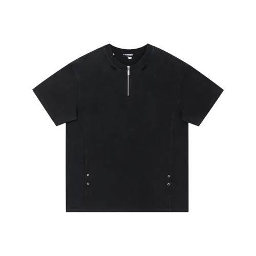 FORNINES Промытый черный Унисекс Футболка