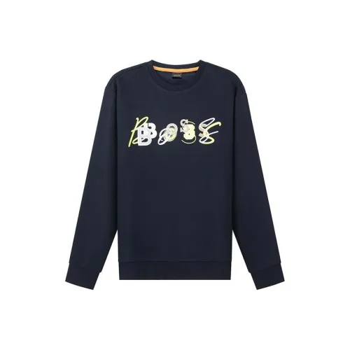 Hugo Boss Темно-синие мужские свитшоты