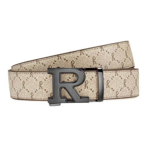 Roberta Di Camerino ПВХ Кожаные ремни Мужской Абрикос Ширина 3,45 см Бесплатно Поздравительная открытка Написание и PHOTO Печать