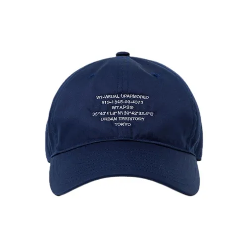 WTAPS Саржа Кепки Унисекс Морской Синий
