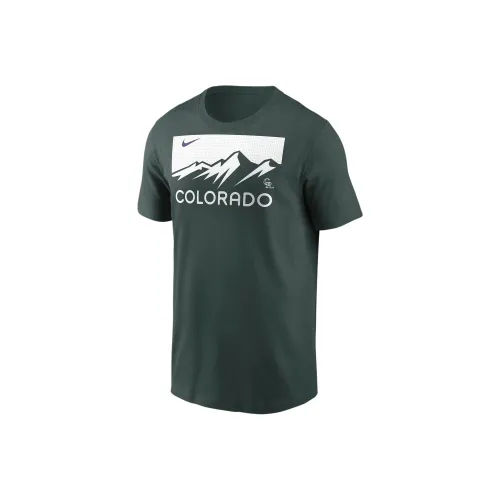 nike x MLB Charlie Blackmon FW24 COLORADO ROCKIES Городской Connect Fuse T Рубашка Мужской Зеленый