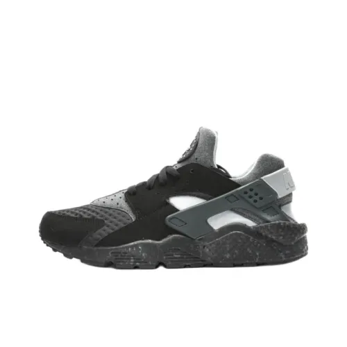 Nike Air Huarache Run Low Топ Беговые кроссовки Унисекс Черный