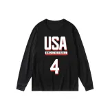 США - Рекомендуемый размер 4, длинный рукав, черный