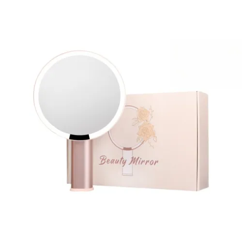 FOYULE LED освещенное зеркало для макияжа косметический инструмент портативный Stand Up зеркальце настольное свет зеркальце изящная коробка набор