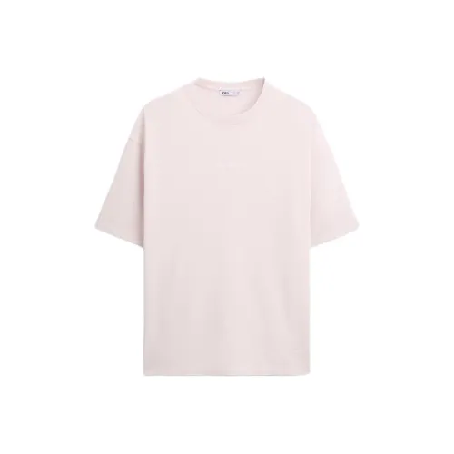 Мужская рубашка T-рубашка светло-фиолетового цвета коллекция ZARA