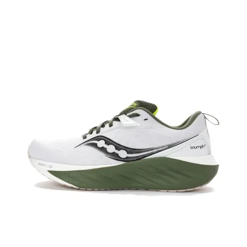 Saucony TRIUMPH Victory 22 Амортизация устойчивость к истиранию дышащий низкий топ беговые кроссовки мужской серый