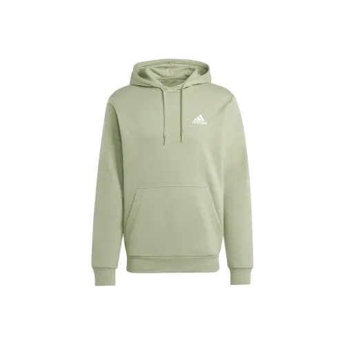 Adidas Essentials Fleece Толстовка Свитшот Мужской TENT Зеленый