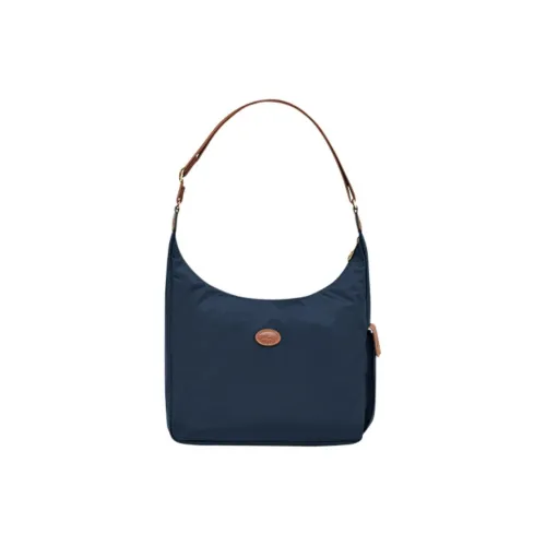 LONGCHAMP Le Pliage Холст Crescent Half Moon Холст Сумка Сумка через плечо Сумка на плечо Женская Морской Синий