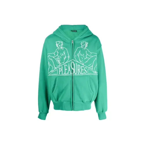 PLEASURES совместный бренд Зеленый Мужской Свитшот