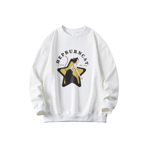 Hepburn Cat Унисекс Свитшоты