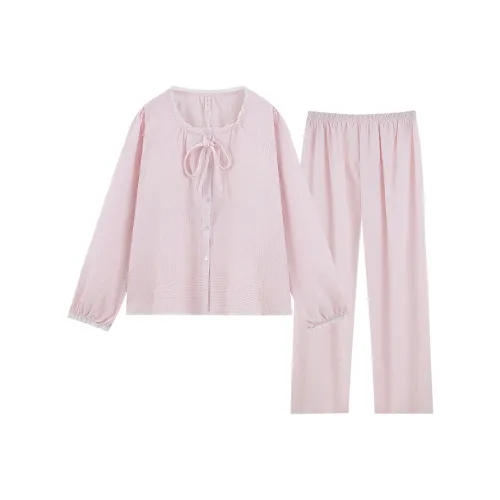 DAISONG Пижамный комплект женский DS 260 розовый с вставками
