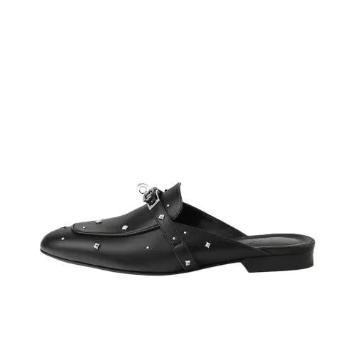 HERMES Oz Домашние тапочки Женские Черные