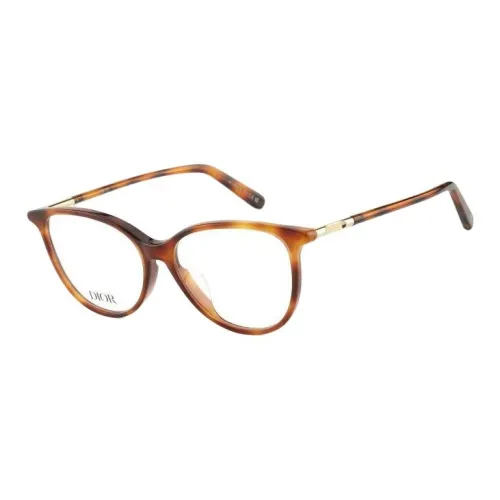 DIOR Пластина And Металл Кошачий глаз Оправы для очков Женские Черепаховый