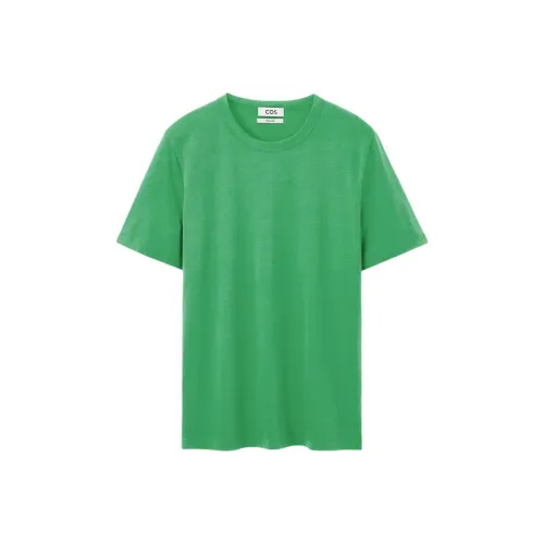COS Ярко-зеленые Мужские T-рубашки