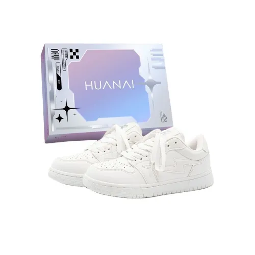 HUANAI Низкие кроссовки для скейтбординга унисекс белые