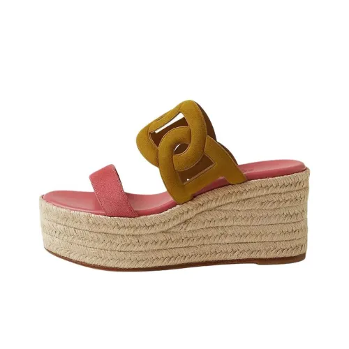 HERMES Слипоны 8,5 см Женские Розовые