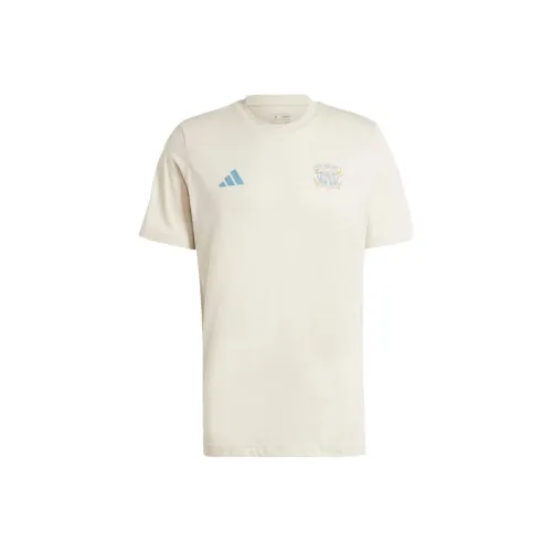Adidas Wiesn Football Graphic T Рубашка Мужская Сливочно-белая