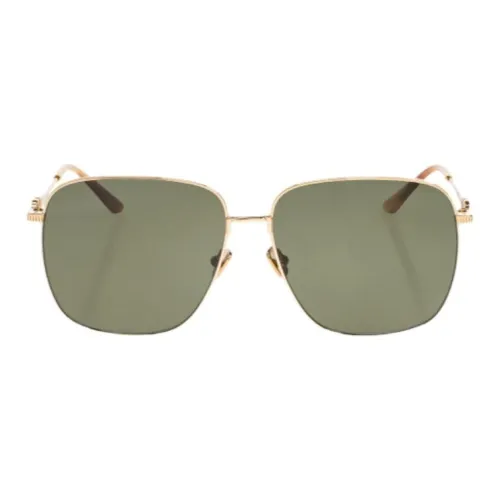 Valentino Металл Квадратные Солнцезащитные очки Унисекс Золото