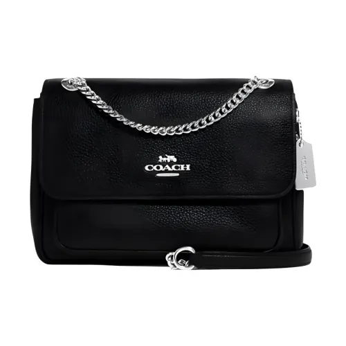 COACH Klare Коровья кожа Сумка через плечо Сумка на плечо Средняя Женская Черная