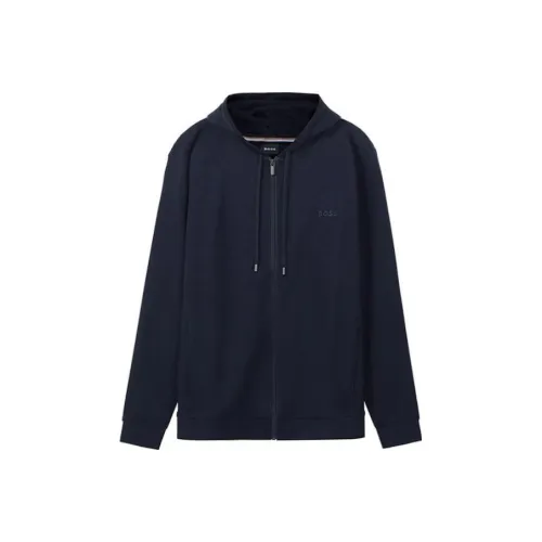 Hugo Boss Темно-синие мужские свитшоты