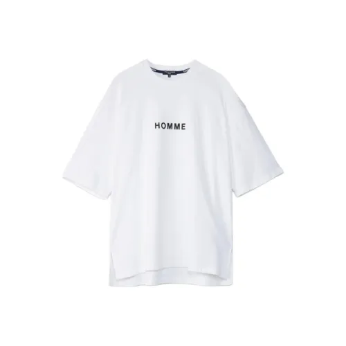 COMME Des GARCONS HOMME PLUS Белая Мужская T-рубашка
