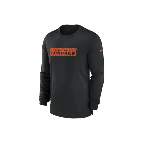 nike NFLDri Форма FW24 CINCINNATI Bengals Sideline Игрок Team Issue T Рубашка Мужская Черная