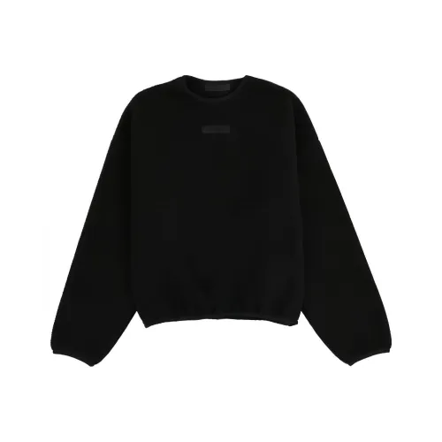 Fear of God Essentials SS24 Drop2 Crewneck Свитер Свитшот Мужской Глубокий черный Глубокий черный