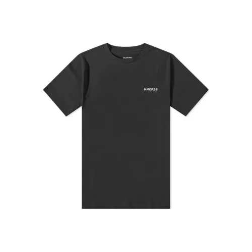 MANORS GOLF APPAREL Черные Мужские Рубашки T