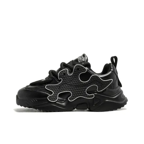 SUPEREDGE Slip-resistant и устойчивый к истиранию покрытие Низкий топ Кроссовки для бега Мужской Черный