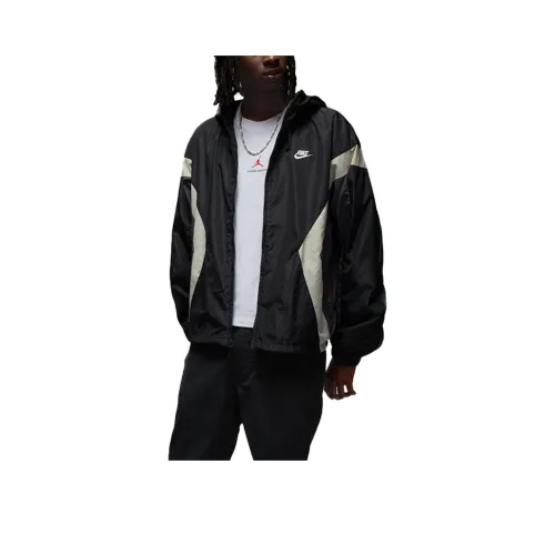 Джордан Куртка Унисекс Черный Железо Серый Свет Молочный Белый Вермильон