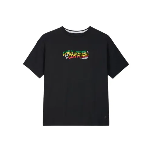 Конверс x Daily Paper FW24 GOLD STANDARD T Рубашка Унисекс Черный