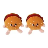 Брошки в виде двух гамбургеров