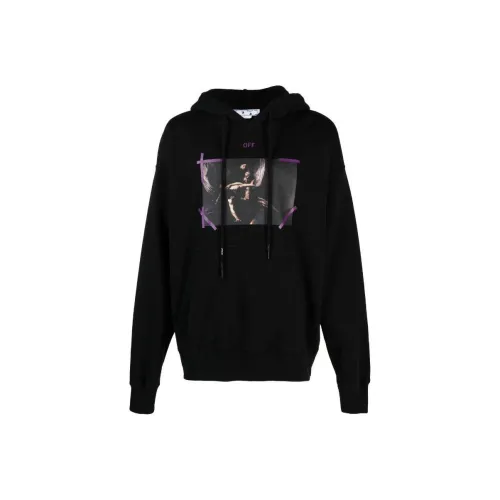 OFF Белый Толстовка Мужской Черный