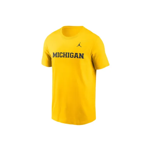 Jordan Michigan Wolverines FW24 T Shirt Мужской Желтый