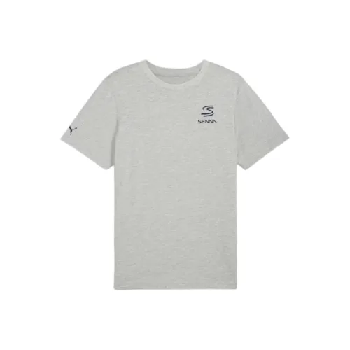 PUMA Motorsport SENNA A VIDA T Рубашка Мужская Светло-Серый Смешанный Цвет